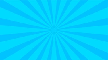 Yarım ton bg 'de retromavi güneş ışınları. Pop Art çizgi film geçmişi. Klasik güneş patlaması etkisi. Vektör çizimi. EPS 10.