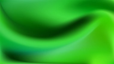 Soyut yeşil arkaplan. Zarif zümrüt gradyanı. Lüks yeşil yumuşak ipek dokusu. Saten kumaş yüzeyi. Parlak eko doğa bg. Vektör çizimi. EPS 10.