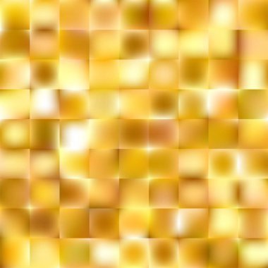 Lüks altın geometrik bg. Parlak soyut arkaplan. Kare eğimli çokgenli tırtıklı cam. Mevsimlik sonbahar tanıtımı sıcak ton duvar kağıdı. Vektör illüstrasyonu, EPS 10.