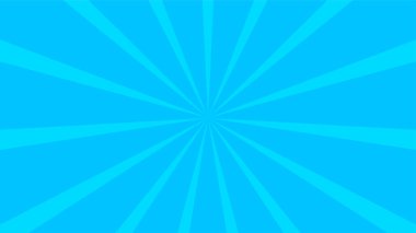 Yarım ton bg 'de retromavi güneş ışınları. Pop Art çizgi film geçmişi. Klasik güneş patlaması etkisi. Vektör çizimi. EPS 10.