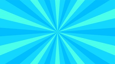 Yarım ton bg 'de retromavi güneş ışınları. Pop Art çizgi film geçmişi. Klasik güneş patlaması etkisi. Vektör çizimi. EPS 10.