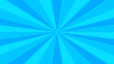 Yarım ton bg 'de retromavi güneş ışınları. Pop Art çizgi film geçmişi. Klasik güneş patlaması etkisi. Vektör çizimi. EPS 10.