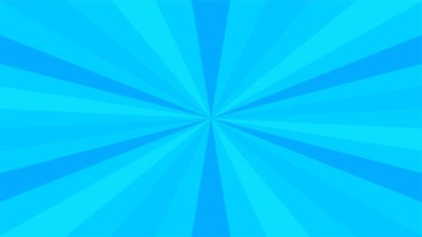 Yarım ton bg 'de retromavi güneş ışınları. Pop Art çizgi film geçmişi. Klasik güneş patlaması etkisi. Vektör çizimi. EPS 10.