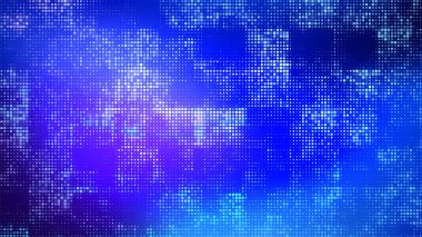 Dinamik teknoloji veri ızgarası lacivert bir arka planda hafifçe parlıyor. Vektör çizimi. Derin mavi fütürist bg, bilgi sistemi görselleri. Dijital ağ.