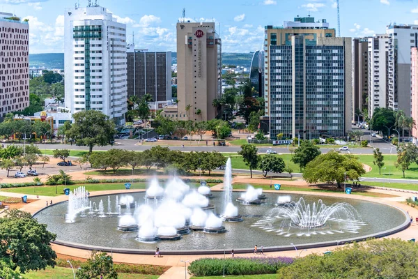 Brasília Brasil Fevereiro 2022 Horizonte Capital Com Edifícios Modernos — Fotografia de Stock