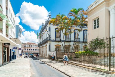 Sao Joao del Rei - 5 Mart 2022: Tarihi şehrin sokakları ve mimarisi.