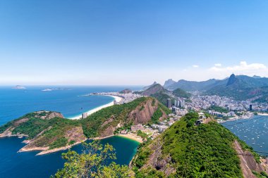 Rio de Janeiro 'nun okyanus kıyıları, şehir panoraması
