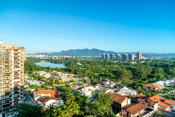 Panorama Miasta Rio Janeiro Widokiem Ptaki — Zdjęcie stockowe