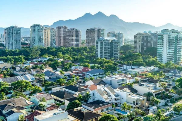 Панорама Города Рио Жанейро Высоты Птичьего Полета — стоковое фото