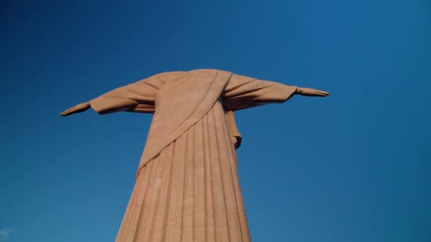 Standbeeld Van Christus Verlosser Rio Janeiro Brazilië — Stockvideo