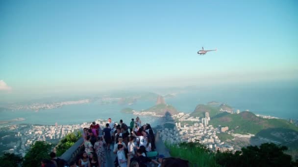 Панорама Міста Ріо Жанейро Погляду Птахів — стокове відео