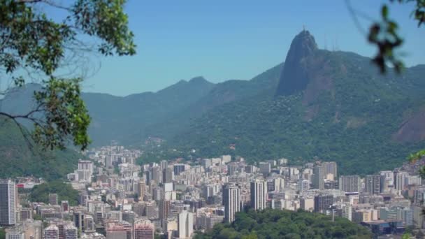 Panorama Della Città Rio Janeiro Una Vista Volo Uccello — Video Stock