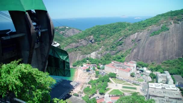 Funivia Brasile Rio Janeiro Foto Alta Qualità — Video Stock