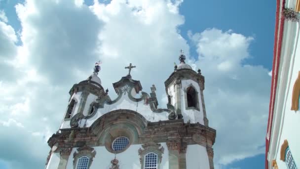 Sao Joao Del Rei Марта 2022 Года Церковь Сан Франциско — стоковое видео