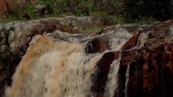 Waterval Brazilië Natuur — Stockvideo