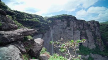 Smoke Waterfall, Ulusal Park Chapada Diamantina, Brezilya.