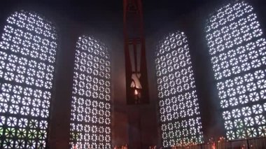 Aparecida, Brezilya - 13 Mart 2022: Aparecida Leydimizin Bazilikası. Yüksek kalite fotoğraf
