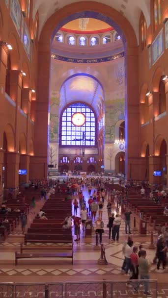 Aparecida Brasil Marzo 2022 Basílica Nuestra Señora Aparecida Foto Alta — Vídeo de stock