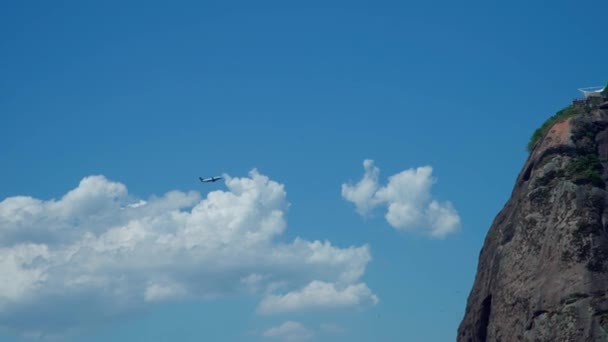 ジャネイロのブラジル空港から出発する飛行機 高品質4K映像 — ストック動画