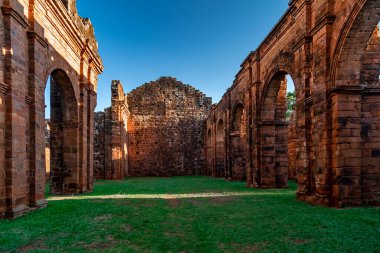 Arjantin 'de San Ignacio Mini harabeleri. 