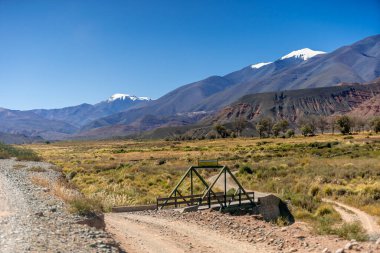 Güney Amerika And Dağları manzarası. 