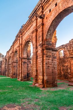 Arjantin 'de San Ignacio Mini harabeleri. 