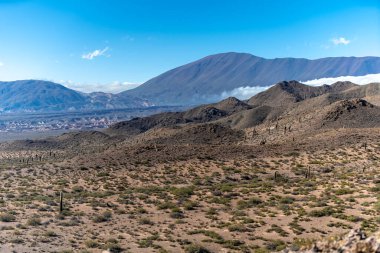 Güney Amerika And Dağları manzarası. 