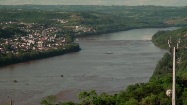 南美洲热带雨林中的河流 — 图库视频影像