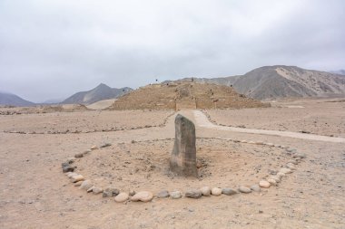 Peru 'daki Kutsal Caral-Supe Arkeolojik Alanı. 