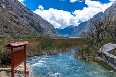 Yungay, Peru 'daki Huascaran Milli Parkı. 