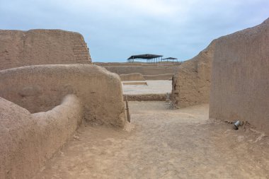 Peru 'daki Kutsal Caral-Supe Arkeolojik Alanı. 