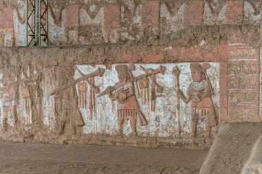 Huaca de la Luna arkeolojik alanı Trujillo yakınlarında.. 