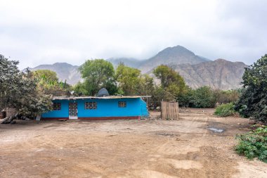 Güney Amerika 'nın Peru And Dağları' nda bir ev.. 