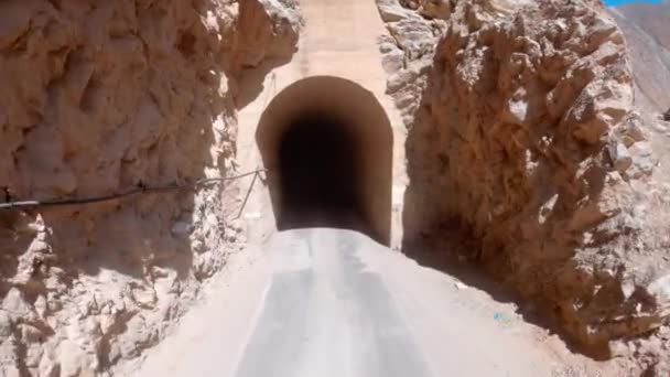 Passage Mountain Tunnel Andes South America — Wideo stockowe