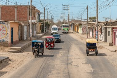 Peru - 21 Eylül. 2022: Peru 'da köy hayatı. 