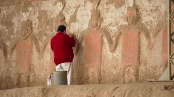 フアカ トルヒーリョ近くペルーの考古学遺跡 — ストック動画