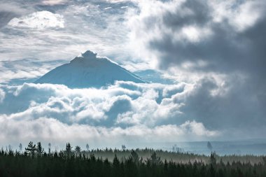 Chimborazo volcano, the highest mountain in Ecuador. 