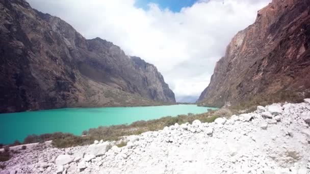 Huascarans Nationalpark Yungay Peru — Stockvideo