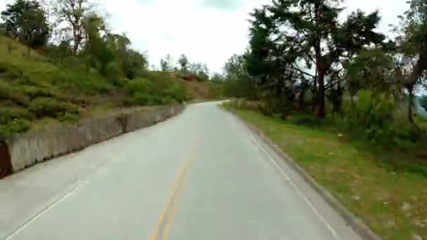 Projížďka Silnici Hornaté Přírodě Kolumbie Timelapse — Stock video