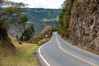 beautiful mountain asphalt road in nature. 