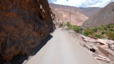 traveling by car in the mountains of South America. High quality 4k footage