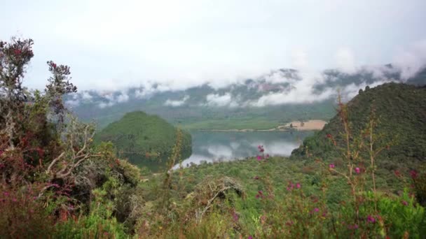 Mountain Lake Beautiful Colombian Nature — Stockvideo