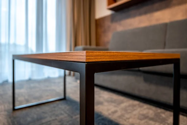 detail of the conference table in the hotel room. High quality photo