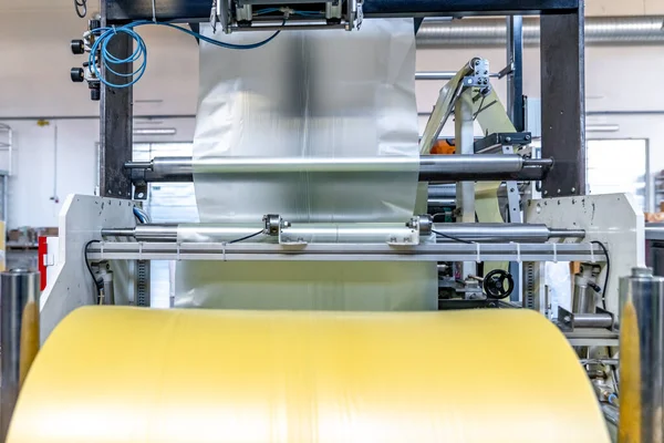 automated production of plastic bags.