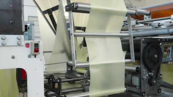 Robotic Line Production Plastic Bags — Vídeo de stock