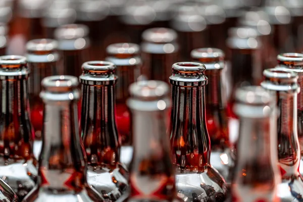 Порожні Скляні Пляшки Пива Пивоварні Високоякісна Фотографія — стокове фото