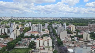 Buenos Aires ufuk çizgisi kuş bakışı.