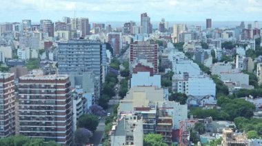 Buenos Aires şehri, Güney Amerika, Arjantin, tepeden manzara.