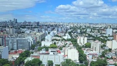 Güney Amerika 'da Arjantin' in başkenti Buenos Aires 'in panoraması.