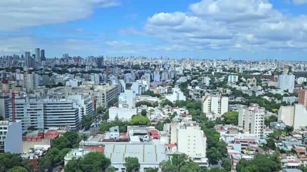阿根廷首都布宜诺斯艾利斯的全景 在南美洲 — 图库视频影像